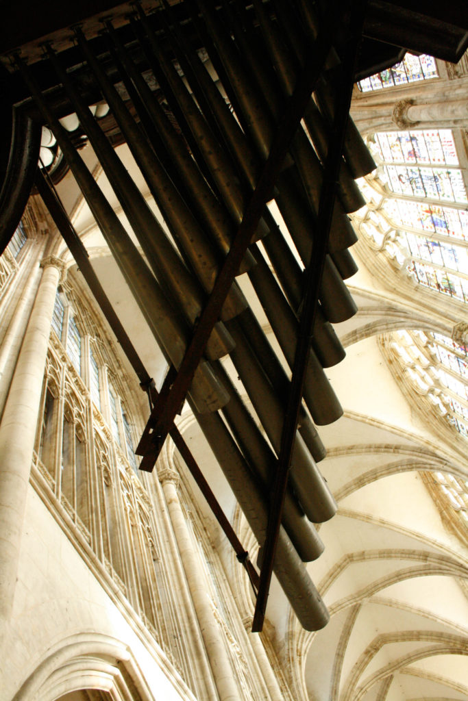 Great Cavaillé-Coll organ of St. Ouen abbey church in Rouen