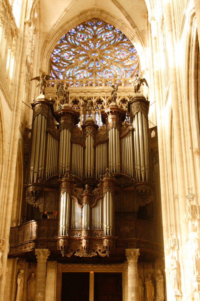 Great Cavaillé-Coll organ of St. Ouen abbey church in Rouen
