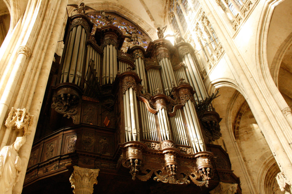 Great Cavaillé-Coll organ of St. Ouen abbey church in Rouen