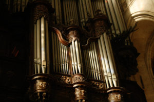 Great Cavaillé-Coll organ of St. Ouen abbey church in Rouen